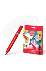 Набор фломастеров по ткани 10цв+3траф 34937 Erich Krause