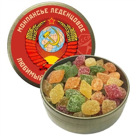 Монпансье СССР Герб на красн фоне №0001