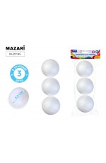 Набор заготовка д/декора Шары полистирол d-5 8см 3шт 20145 Mazari Creative