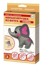 Набор д/творч Шьем мяг игр из фетра Слоник 04283 Дескор-во
