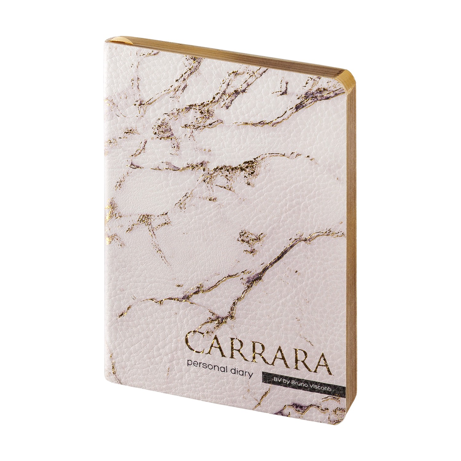Ежедневник недат А6 золсрез исккожа Carrara 3-742/12 Bruno Visconti
