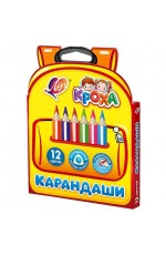 Набор карандашей 12цв трехгран укороч Джамбо Кроха 33С 2194-08 Луч