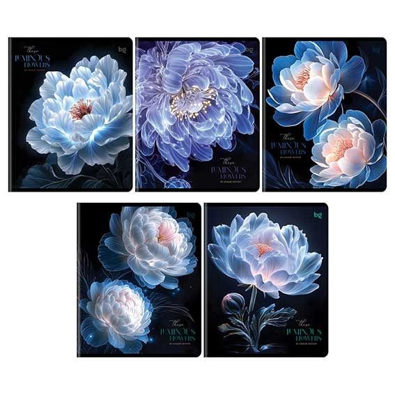 Тетрадь 96л кл Светящиеся цветы 09071 БиДжи