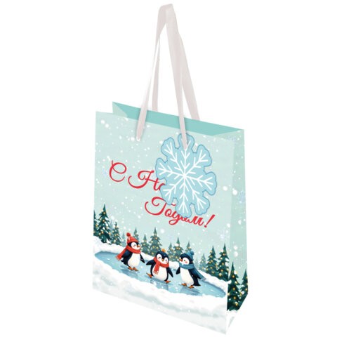 Пакет подар бум 11х6х15см НГ Простая магия 592450 Золотая сказка