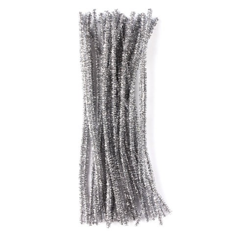 Проволока шенил 06 х 30см 30шт блестсеребро 661544 Остров сокровищ