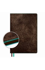 Ежедневник полудат А5 цвсрез исккожа кор/бирюз Тиволи делавэ 70631 Феникс