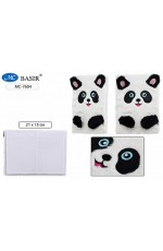 Записная книжка А5 80л кл меховобл Панда 7604 Basir