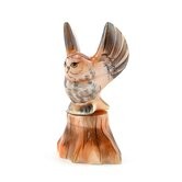 Скульптура из селенита Совушка на пне 665223