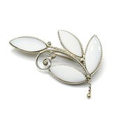 Брошь кахолонг Веточка мал кк842001