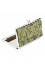 Визитница карманная с камнем змеевик сереб 1314791