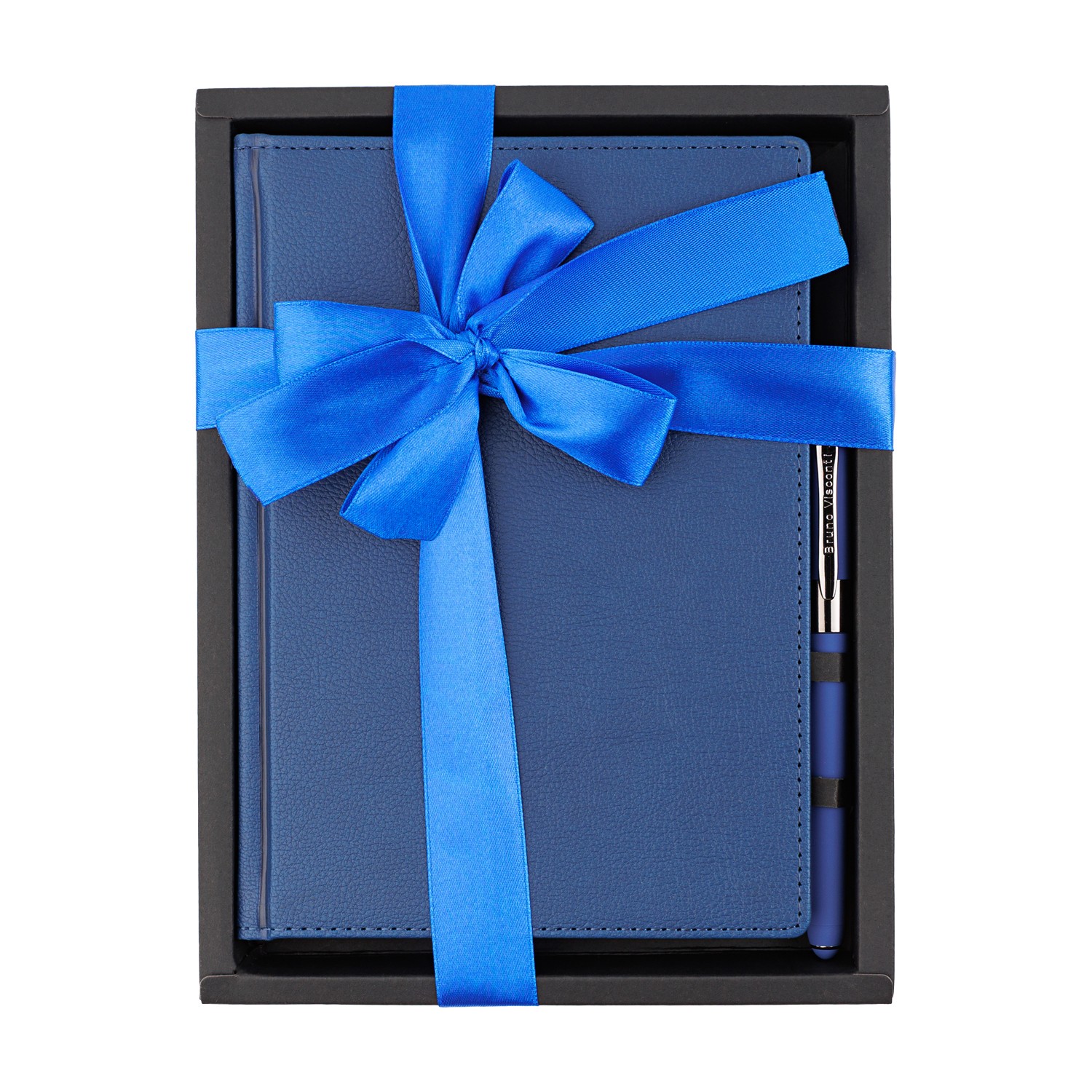 Набор подар Ежедневник А5 исккожа син+ручка Leader 3-129/01-2 Bruno Visconti