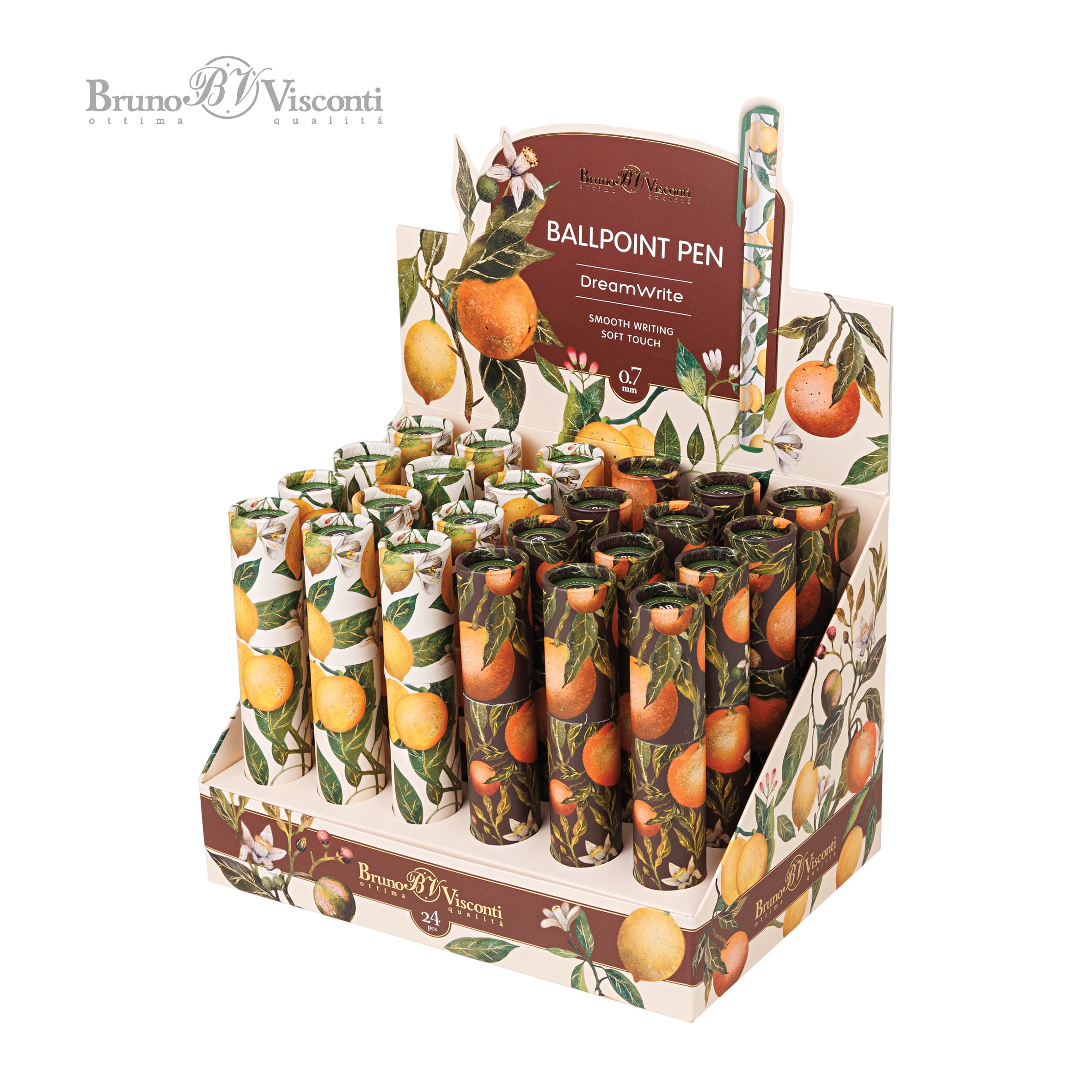 Ручка шарподар 0 7мм син Flora Paradise DreamWrite 20-0264/25 Bruno Visconti