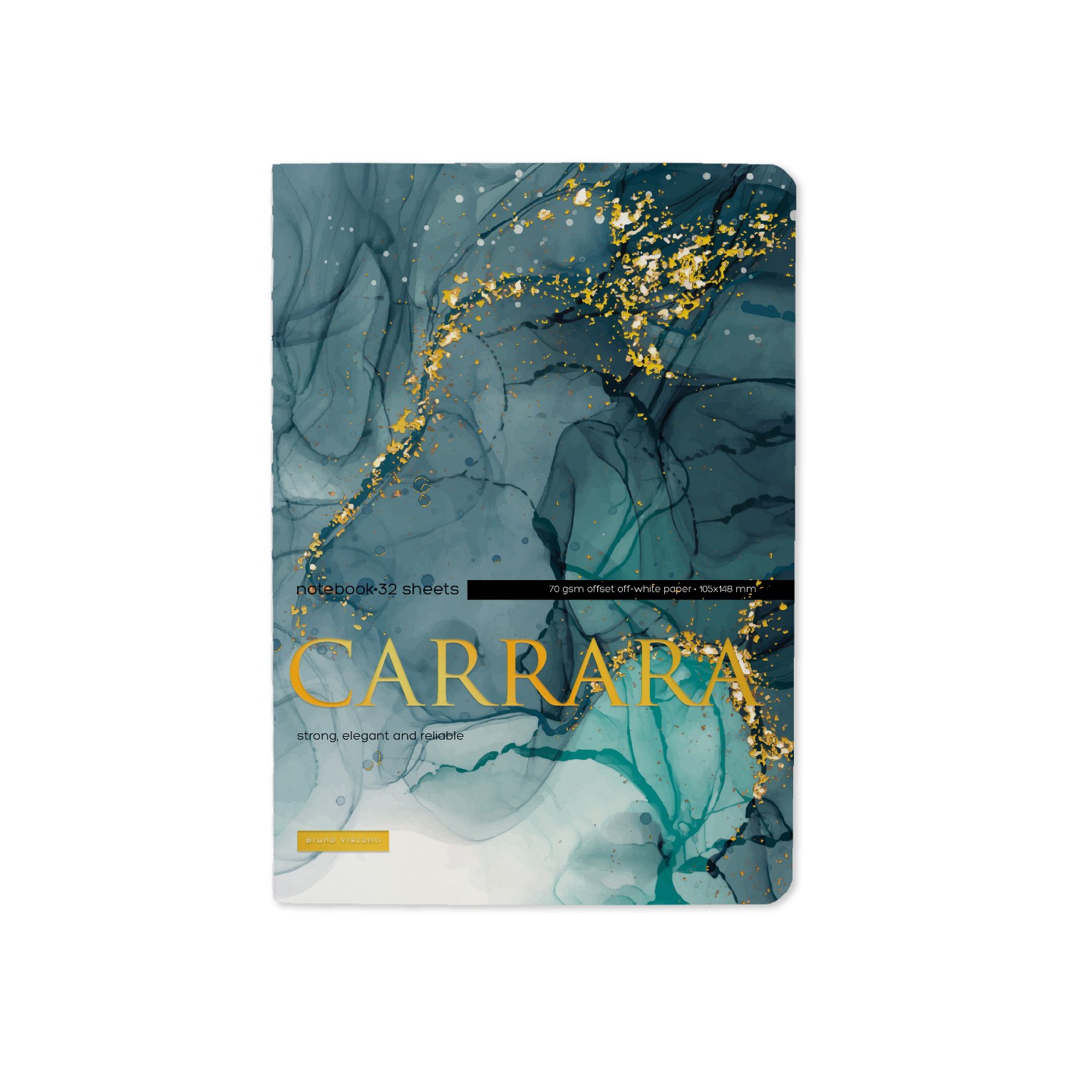 Записная книжка А6 32л лин софт тач Carrara Bright 7-32-506/18 Bruno Visconti