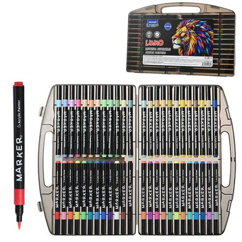 Набор маркеров акрил 48цв Lumo в чемод М-15231-48 Mazari