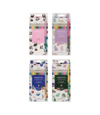 Набор карандашей 24цв 12шт Twincolor Happy 30-0080 Bruno Visconti