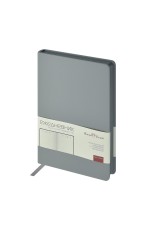 Ежедневник недат А5 исккожа св-серый Megapolis color 3-753/28 Bruno Visconti