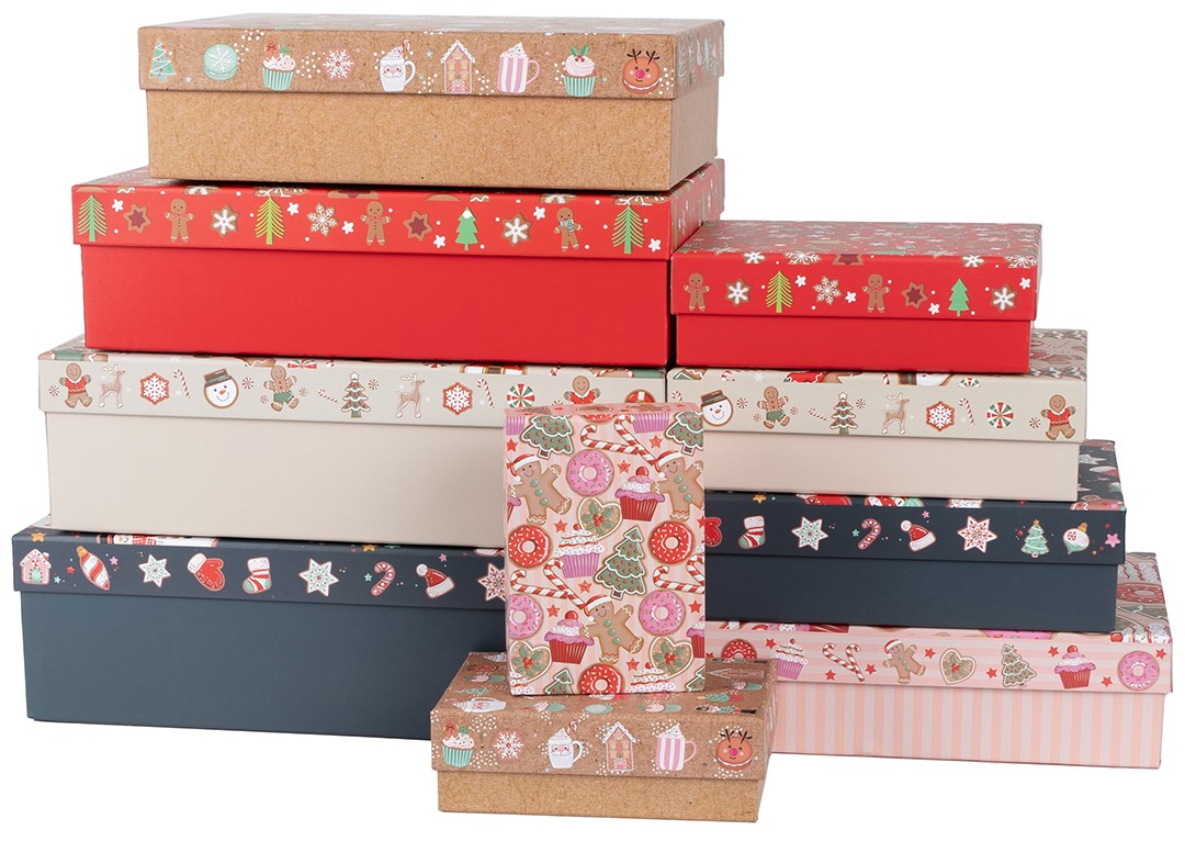 Коробка подар прямоуг Сладкий Новый Год №9 504525 Дон Баллон