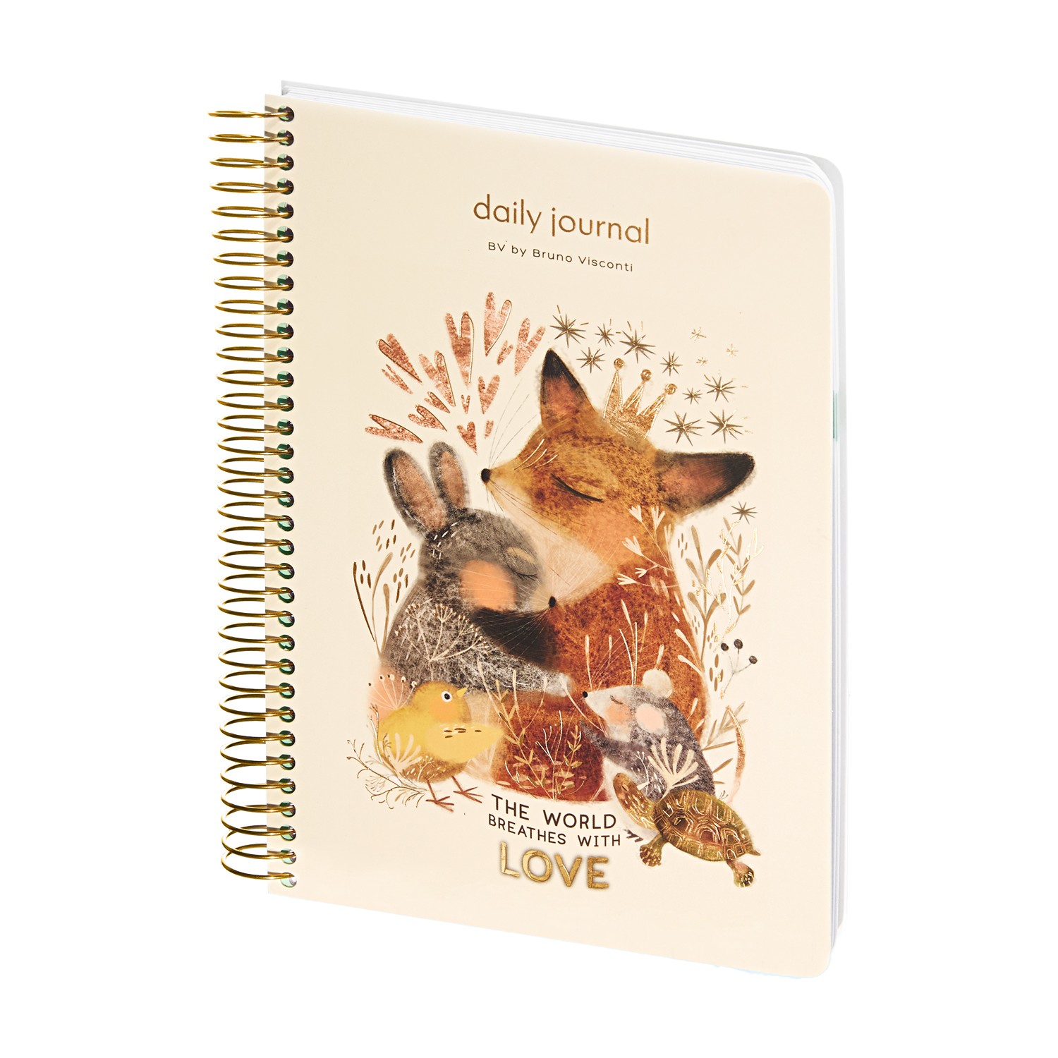 Ежедневник недат А5 136л спир Любовь как она есть 3-701/16 Bruno Visconti